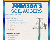 Tablet Screenshot of johnsonsoilauger.co.za
